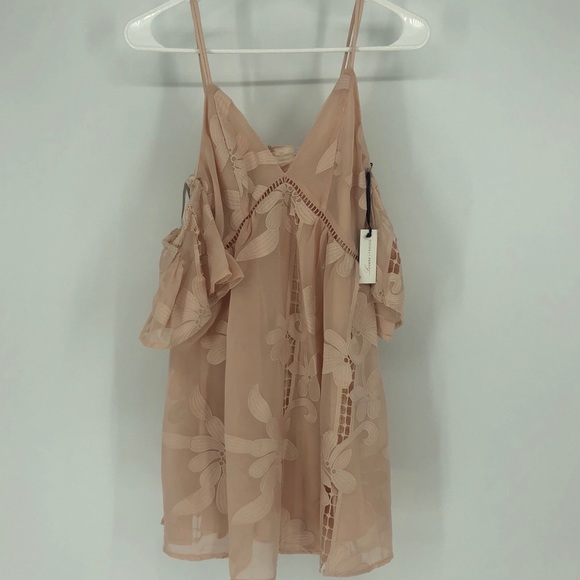 LOVERS + FRIENDS WISHFUL DRESS BLUSH FLORAL NEW - Picture 5 of 8